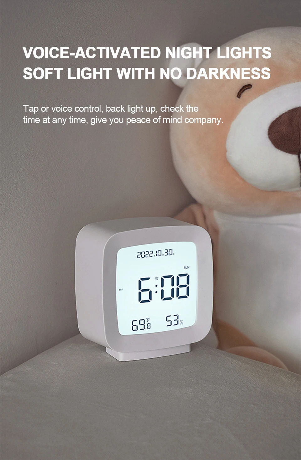 DigitalAlarmClock1224HElectronicAlarmClockVoice-activatedBacklightTemperatureHumidityNightlightTable-2005989-5