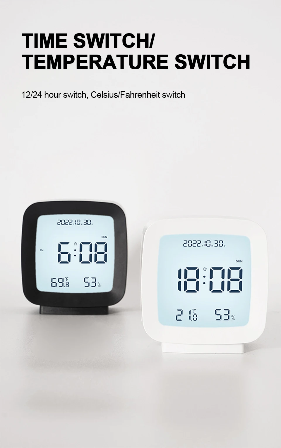 DigitalAlarmClock1224HElectronicAlarmClockVoice-activatedBacklightTemperatureHumidityNightlightTable-2005989-6