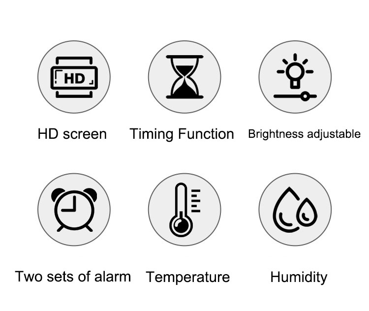 LEDDigitalWallClockRemoteControlElectronicMuteClockwithTemperatureHumidityDisplayTimingFunction1224H-2005987-2