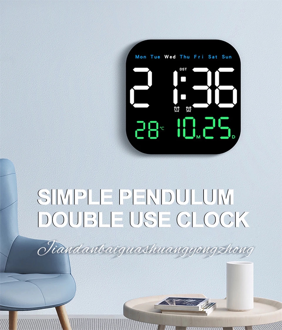 LEDWallClockWithRemoteControlDisplayTemperatureTimeWeekAndDateFashionLivingRoomDesktopAlarmElectroni-2005986-1