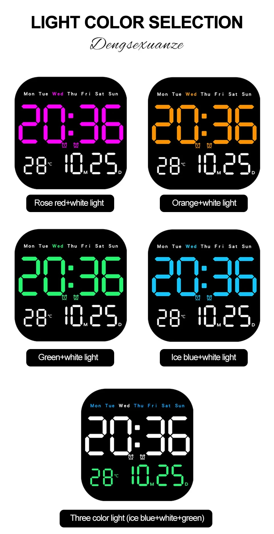 LEDWallClockWithRemoteControlDisplayTemperatureTimeWeekAndDateFashionLivingRoomDesktopAlarmElectroni-2005986-11