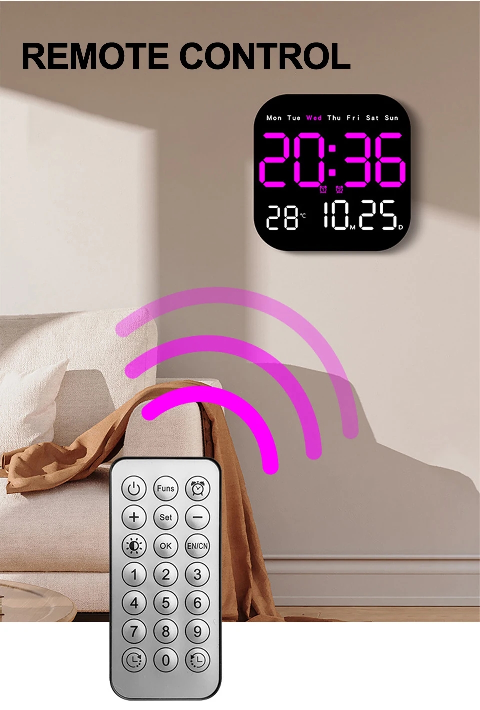 LEDWallClockWithRemoteControlDisplayTemperatureTimeWeekAndDateFashionLivingRoomDesktopAlarmElectroni-2005986-3