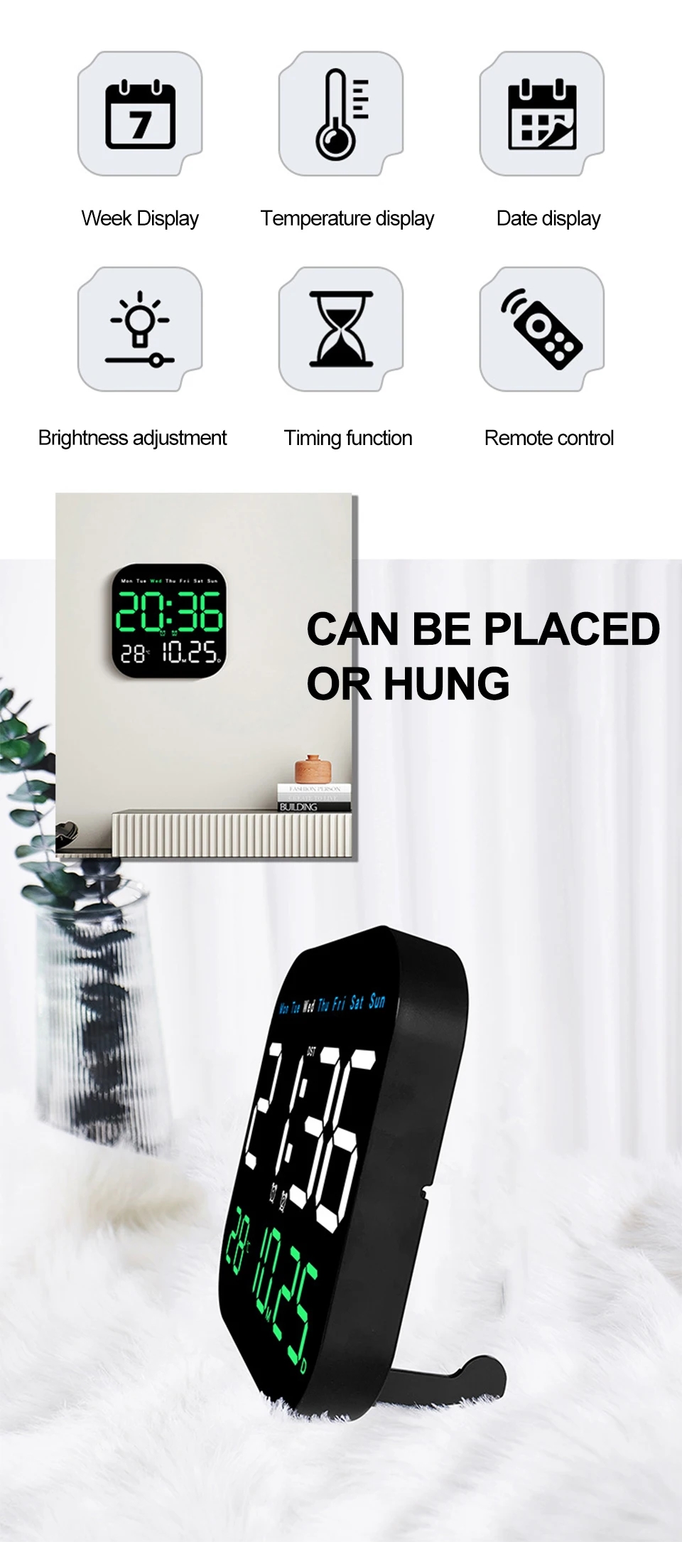 LEDWallClockWithRemoteControlDisplayTemperatureTimeWeekAndDateFashionLivingRoomDesktopAlarmElectroni-2005986-8