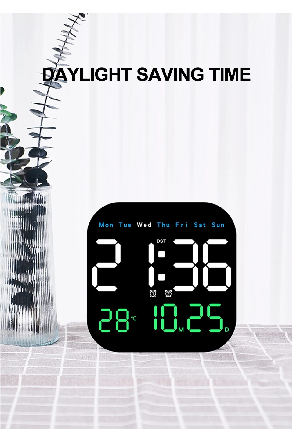 LEDWallClockWithRemoteControlDisplayTemperatureTimeWeekAndDateFashionLivingRoomDesktopAlarmElectroni-2005986-9