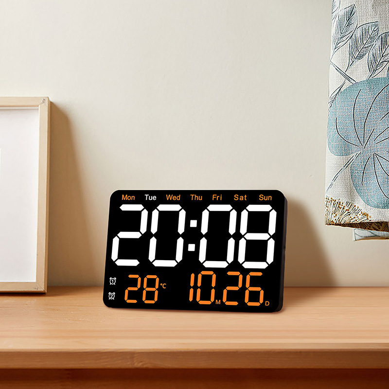 LargeDigitalLEDWallAlarmClockWithWeekdayDisplaySilentSimpleDesignHigh-DefinitionTableAlarmClocksLivi-2005592-11