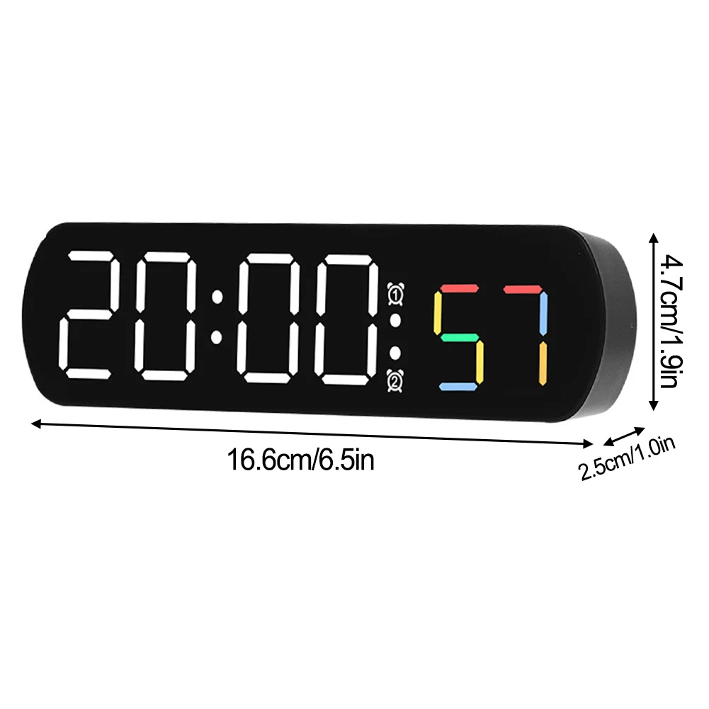 Multi-functionLEDAlarmClockWithTemperatureJumpingSecondsDisplayCountUpandCountDownBedsideClock1224HL-2005590-1