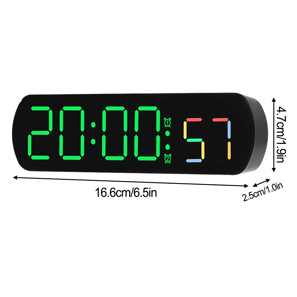 Multi-functionLEDAlarmClockWithTemperatureJumpingSecondsDisplayCountUpandCountDownBedsideClock1224HL-2005590-2