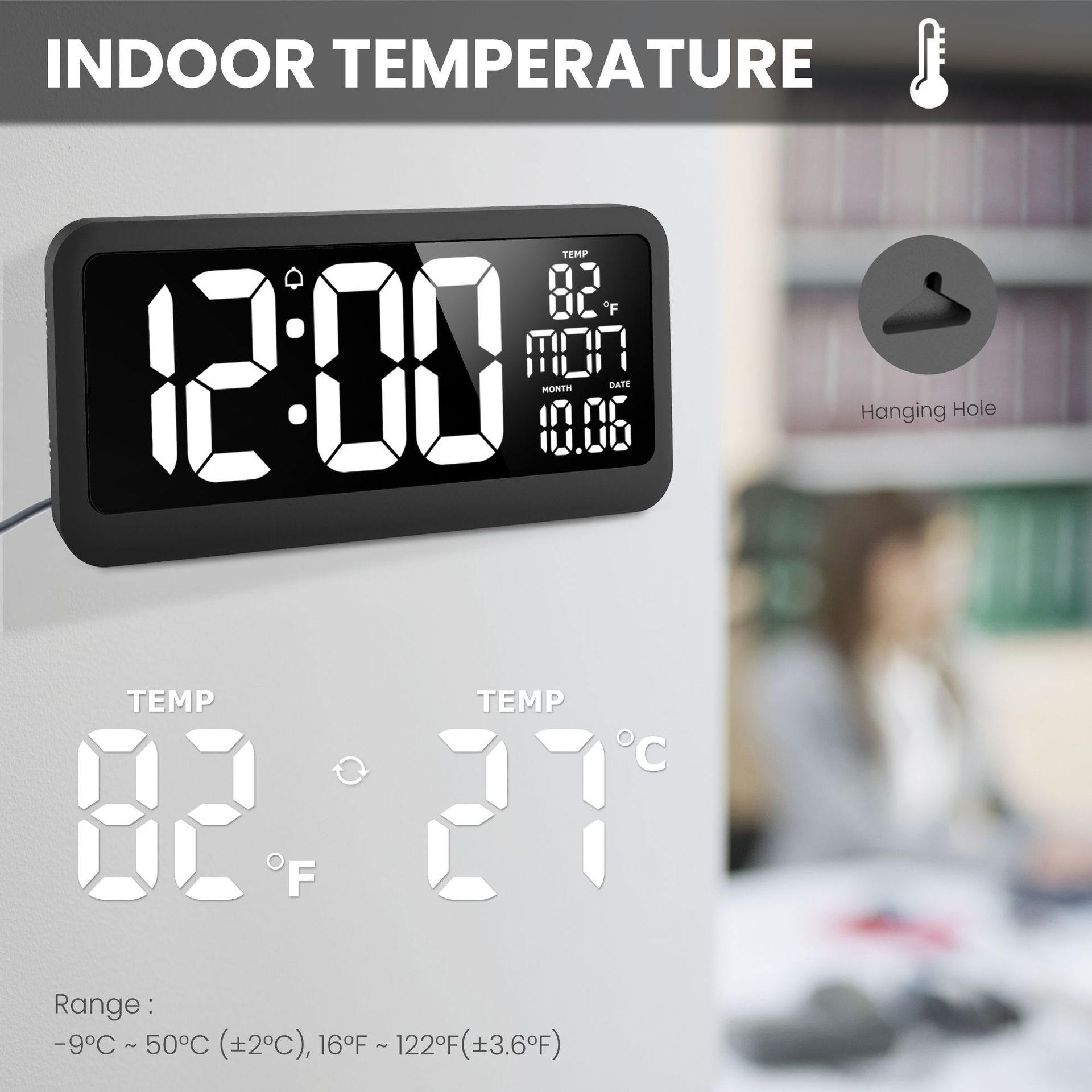 Ultra-ClearLEDLargeScreenXXLWallClockLivingRoomAlarmClockTemperatureClockwithIndoorTemperatureDispla-2010418-2