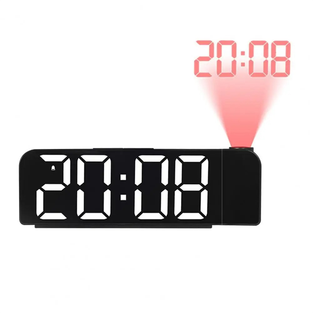 VersatileColorfulLEDDigitalAlarmClockwith180DegreeProjectionAdjustableBrightnessIndoorTemperatureDua-2003213-8