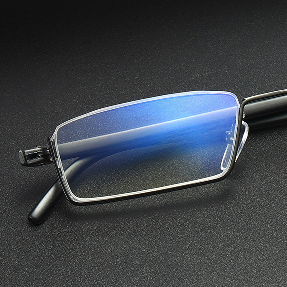 UnisexAnti-blueLightMetalHalf-frameHangingHDLightReadingGlassesPresbyopicGlassesWithBox-1778259-8