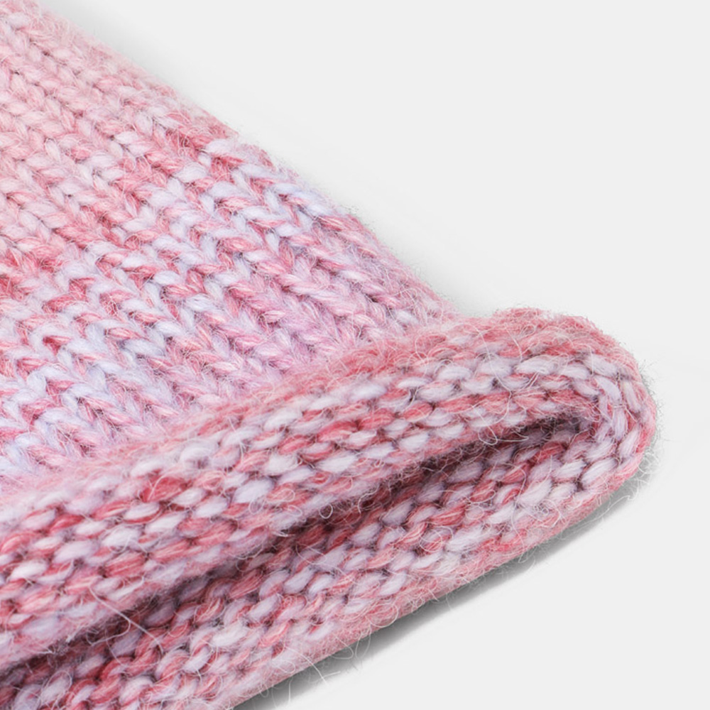 WomenMixedColorKnittedTie-dyeGradientColorVintageFashionWarmthBrimlessBeanieHat-1924621-5