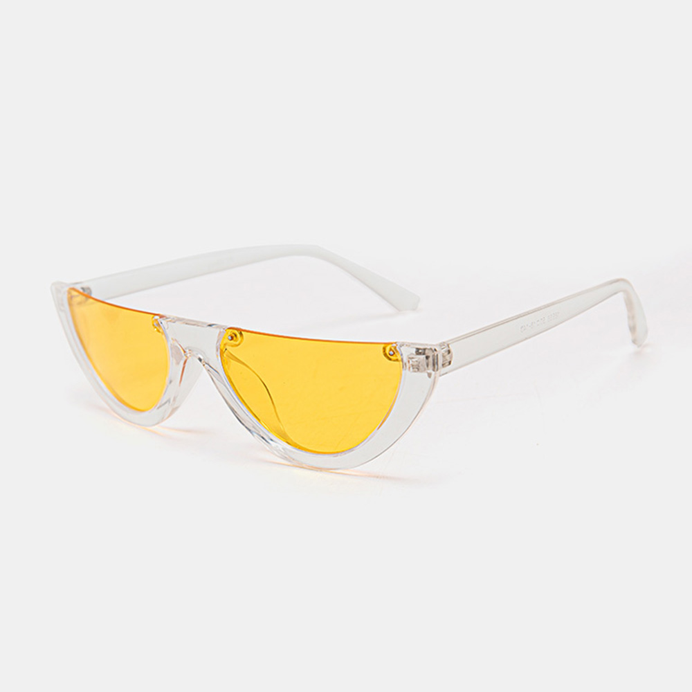 WomenRetroFashionOutdoorUVProtectionCatEyeLowerHalfFrameSunglasses-1940531-9