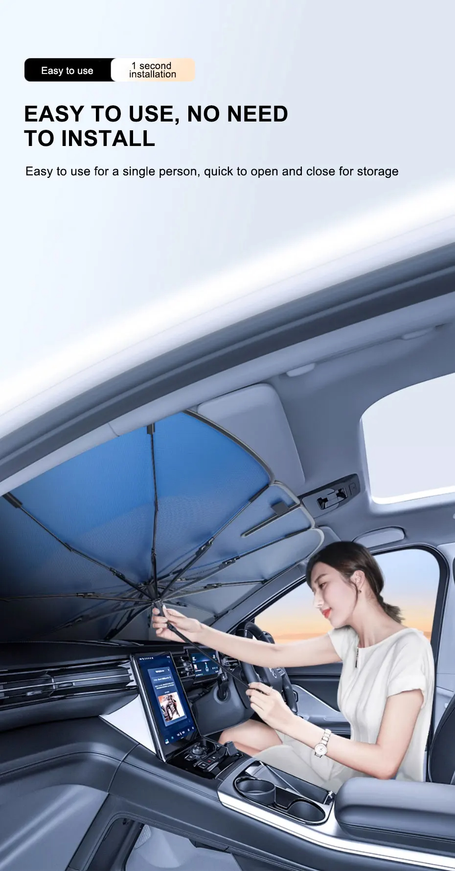 CarFrontWindshieldSunshadeV-NeckFoldableUmbrellaReflectiveSunshadeForVehiclesBlockingUVSunshadeSumme-2011739-2