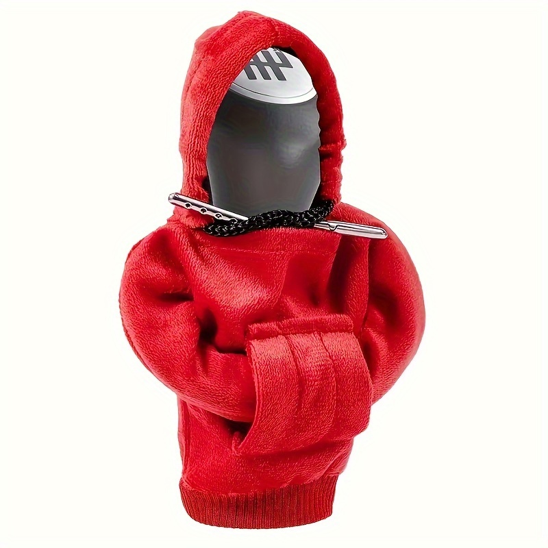 CarGearShiftCoverMiniHoodieShiftKnobCoverFashionableMiniHoodedSportsShirtManualHandleWinterWarmGearK-2006187-17