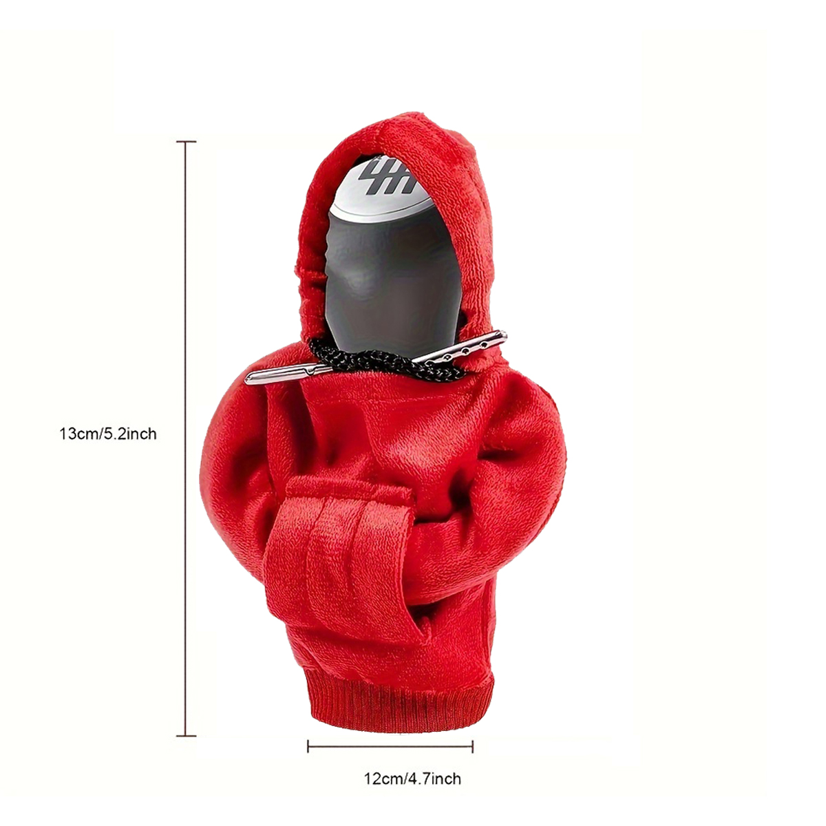 CarGearShiftCoverMiniHoodieShiftKnobCoverFashionableMiniHoodedSportsShirtManualHandleWinterWarmGearK-2006187-6