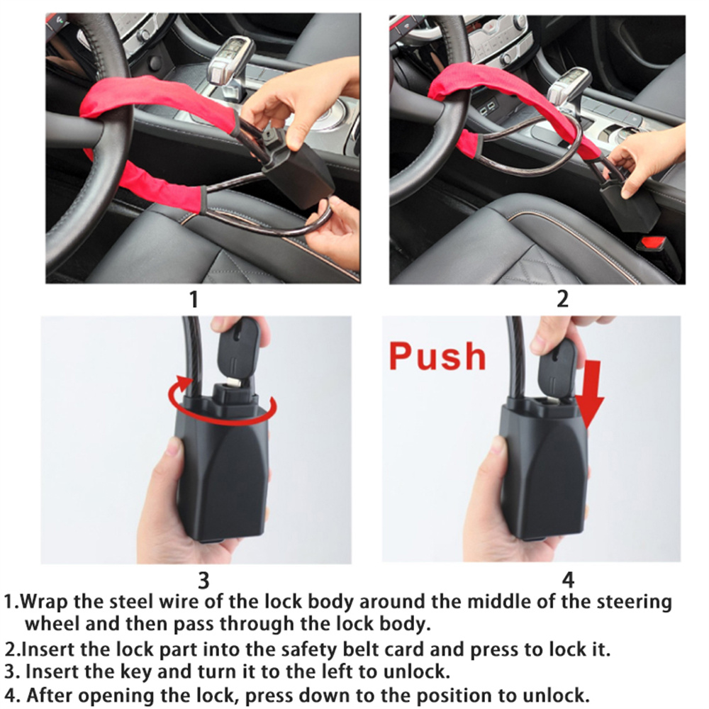 CarSteeringWheelSteelLockSeatBeltAnti-theftLockWith2KeysAnti-theftDeviceEasyInstallationFitsMostCars-1984637-8