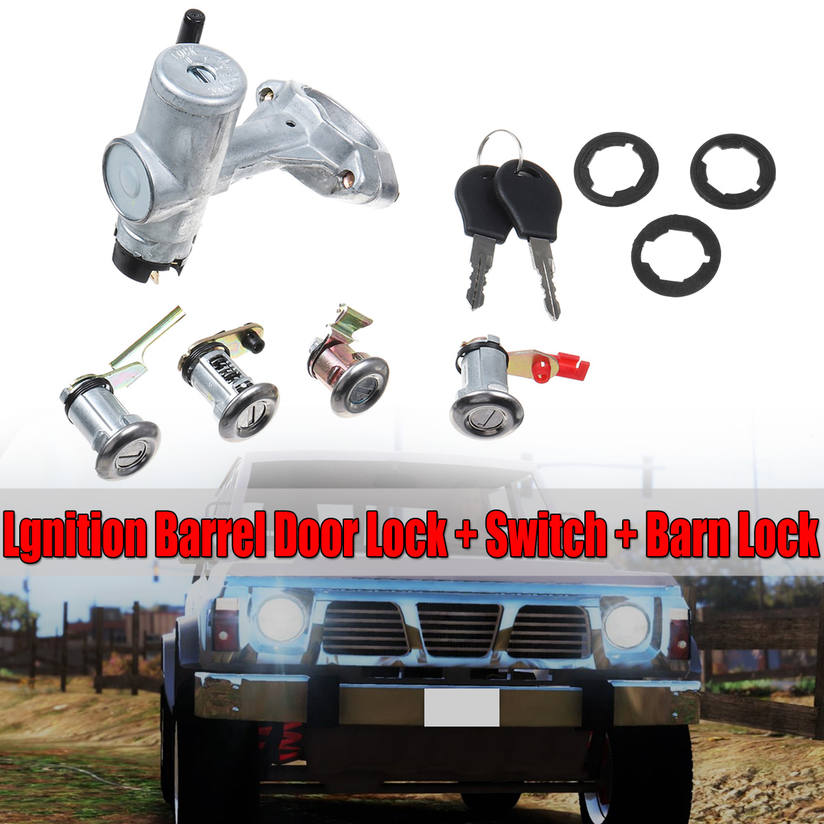 IgnitionBarrelDoorLockSWITCHBarnLockforNissanPatrolGQY601988-1998-1943386-1