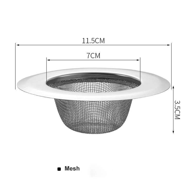 2PCSStainlessSteelSinkDrainStrainerBasketLargeWideRim45DiameterForKitchenBathroom-1989165-10