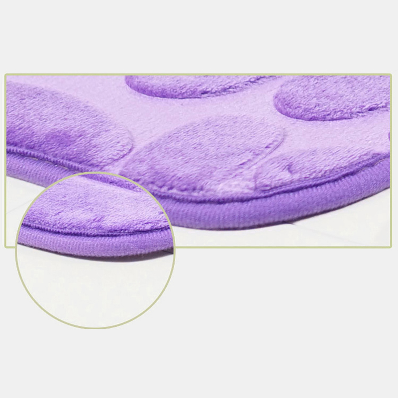 2pcsFlannelToiletLidBathRugsSoftFloorHomeAntiSlipLinerMemoryFoamDurableCoverShowerCarpetsBathroomMat-1744920-5