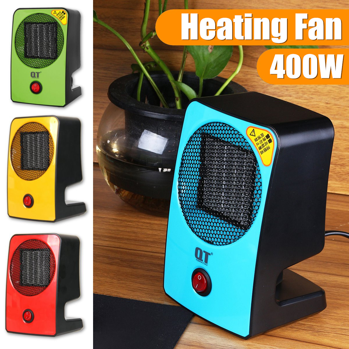 400WPortableAirHeaterFanElectricHomeBathroomWarmerWinterHeatingMachine-1388862-1