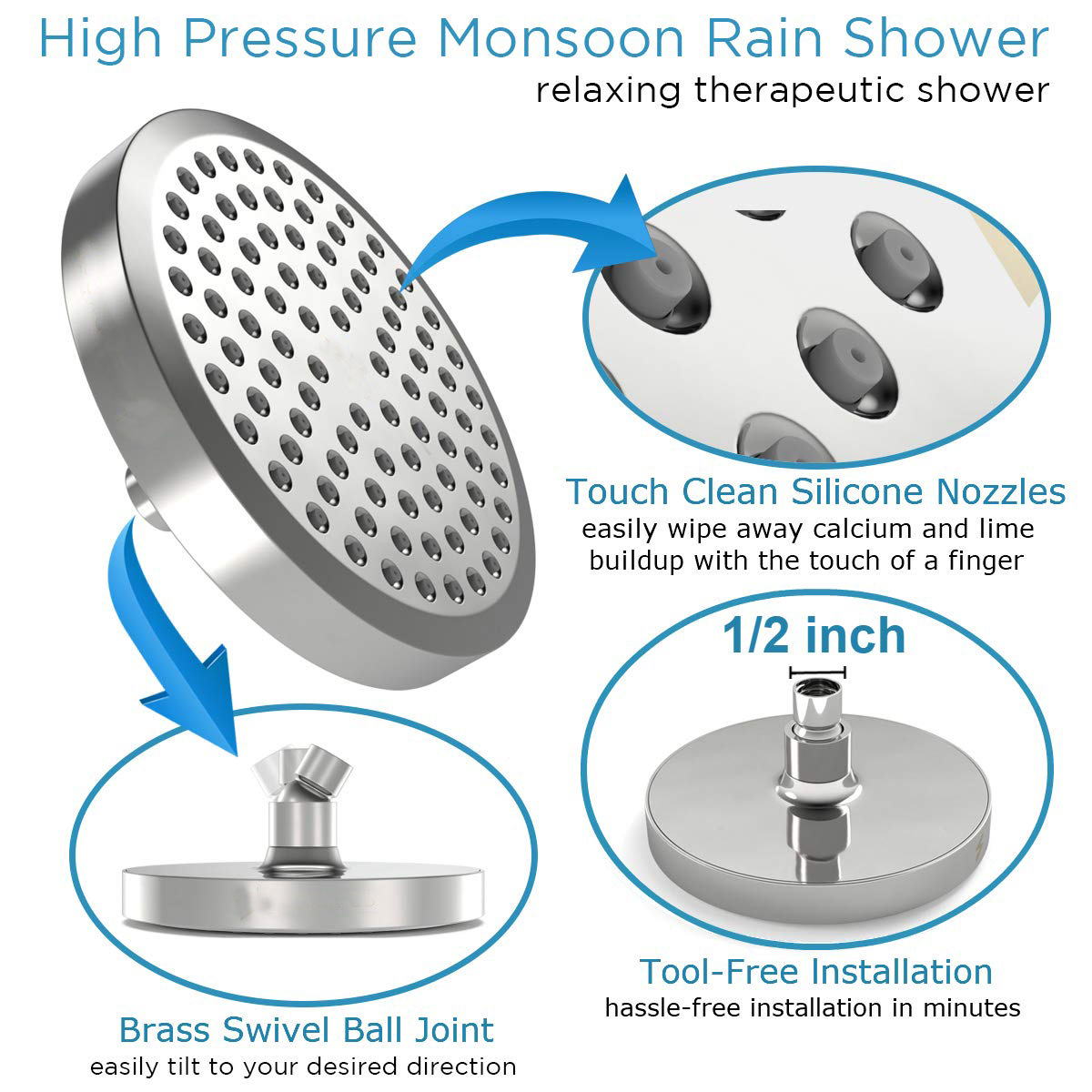 6HighPressureRainShowerHeadPressure-boostingFully-platedLotus-shapedwithBendPipeBathroomRainfallShow-2007991-3