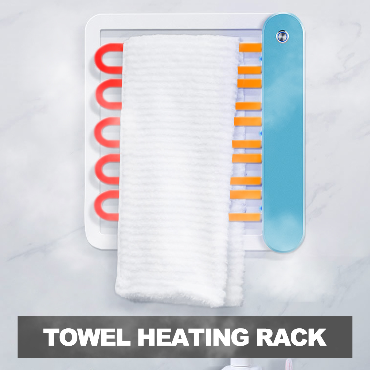 ConstantTemperatureIntelligentHeatingTowelRackPunch-freeIPX4WaterproofTowelDryingRack-1905251-4