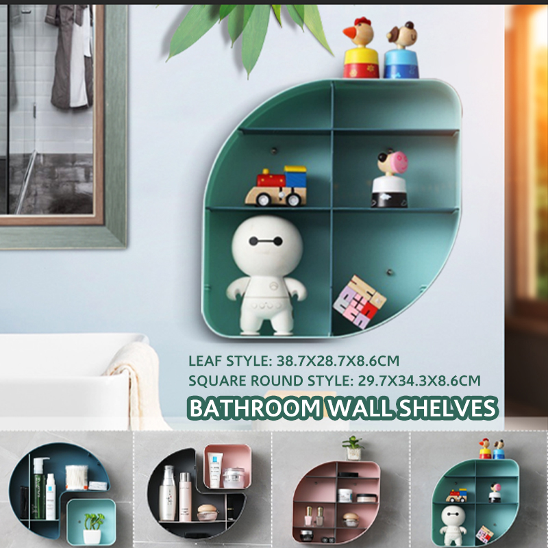 GeometricWallShelvesWaterproofRustproofDurableBathroomWallShelves-1876746-1