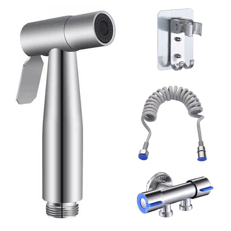 HandheldBidetSprayerSetStainless304SteelSprayGunShowerHandheldToiletBidetFaucetSprayerShowerNozzleSe-2006073-5