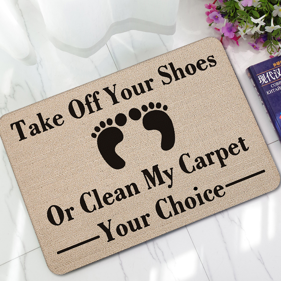 HonanaBM-171WordsDecorBathroomDoormatRubberAnti-SlipShowerToiletMatsBathroomFloorRug-1148466-4