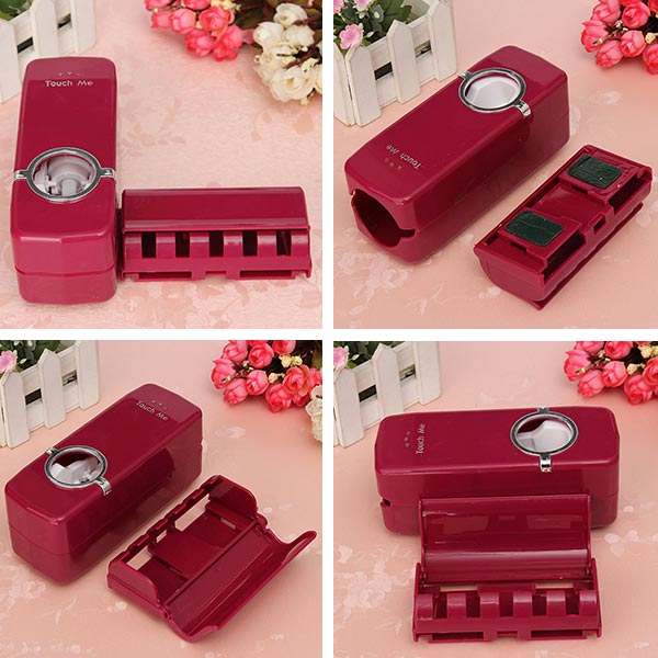 HonanaBX-421WallMountedAutomaticToothpasteDispenserWithFiveToothbrushHolderSetBathroom-43617-5