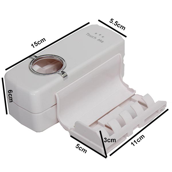 HonanaBX-421WallMountedAutomaticToothpasteDispenserWithFiveToothbrushHolderSetBathroom-43617-9