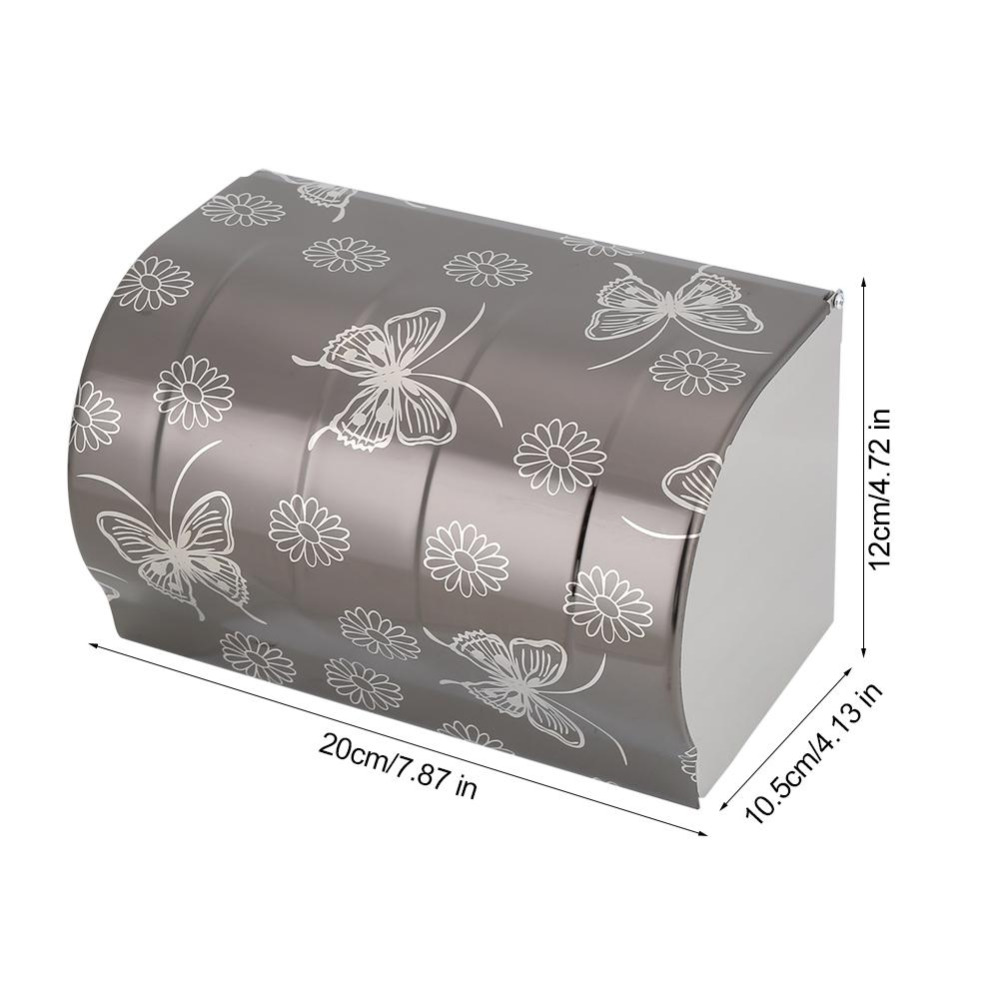 HonanaBXHonanaStainlessSteelToiletRollPaperHolderDull-packPaperShelfHolderRack-1298542-5