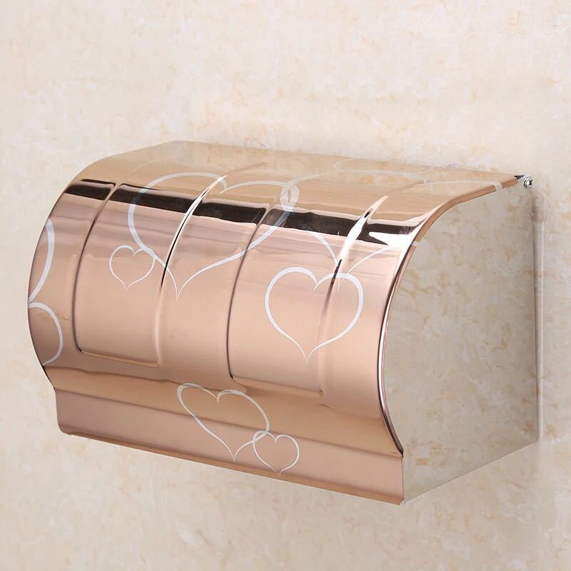 HonanaBXHonanaStainlessSteelToiletRollPaperHolderDull-packPaperShelfHolderRack-1298542-7
