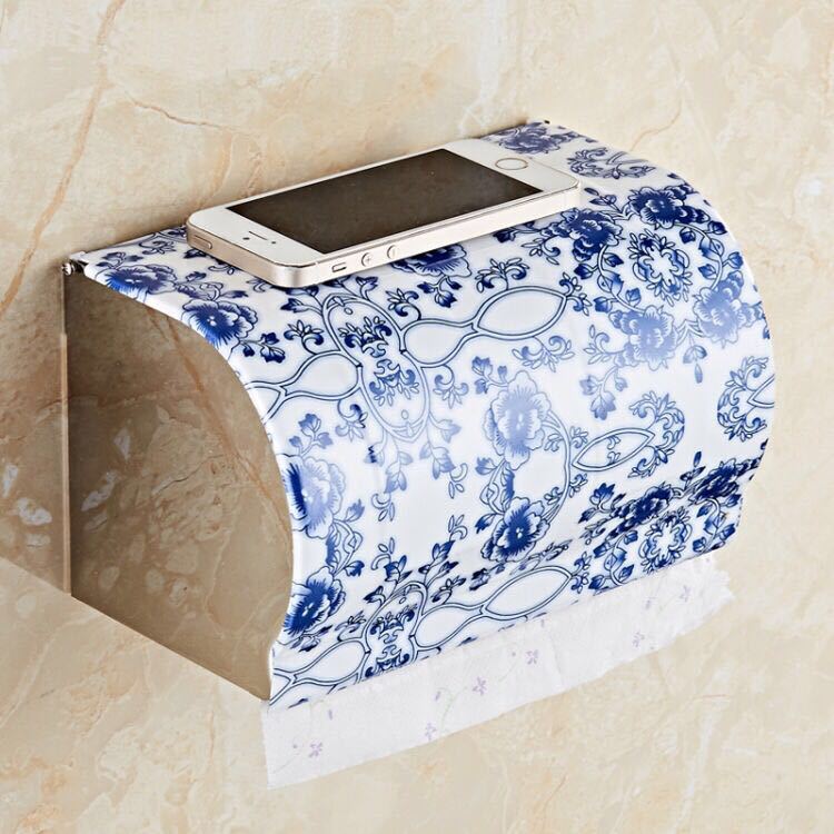 HonanaBXHonanaStainlessSteelToiletRollPaperHolderDull-packPaperShelfHolderRack-1298542-8