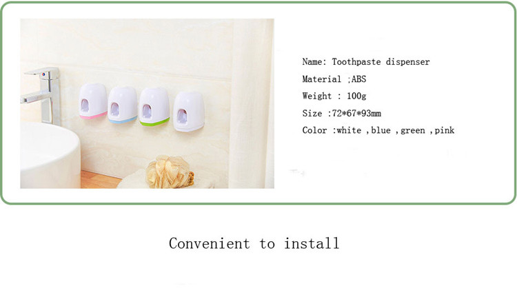 HonanaBXPlasticBathroomAutomaticToothpasteSqueezerHomeToothpaste-1312403-2