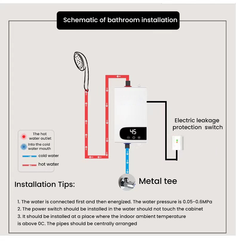 MROSAA4500WTanklessInstantElectricWaterHeaterHDTouchScreenShowerSystemforBathroomandKitchen-2001729-5