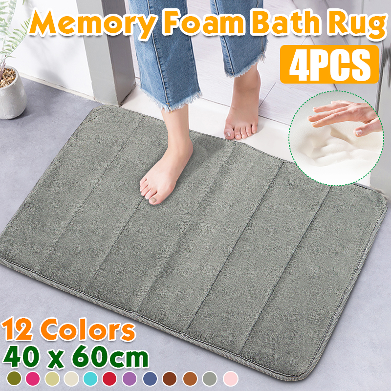 MemoryFoamRugBathroomBathMatBedroomNon-slipMatsShowerCarpet40cm60cm-989266-1