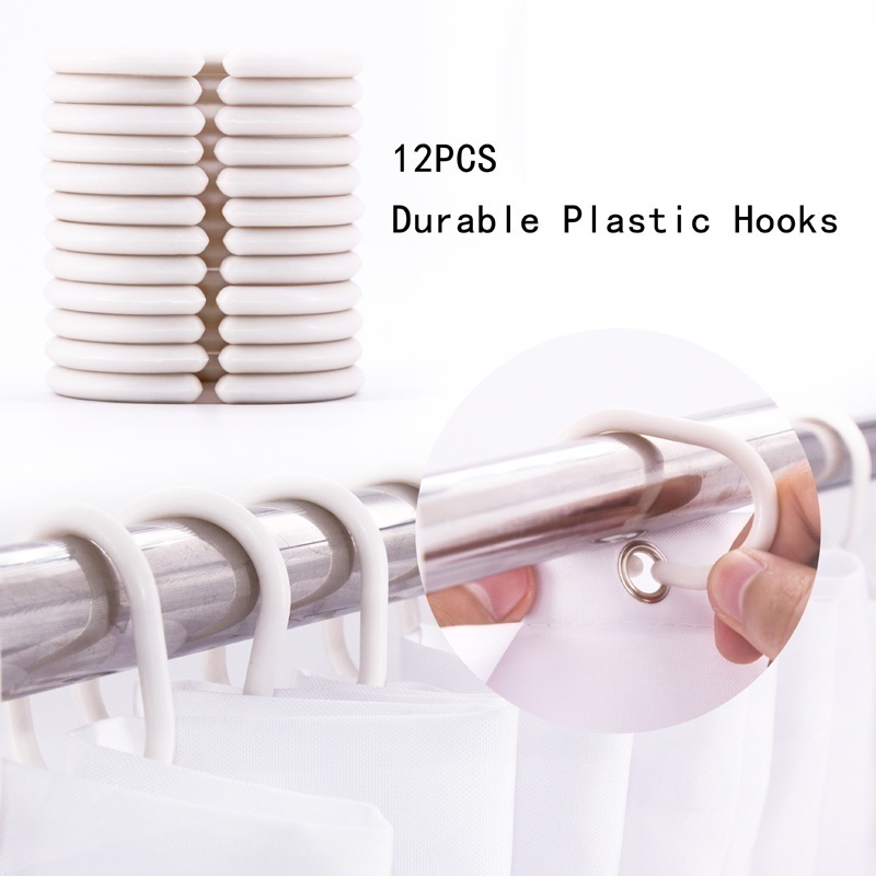 RedFunnyMouthBathroomShowerCurtianSetWaterproofToiletLidCoverPedestalRugNon-slipBathMatSet-1887836-12