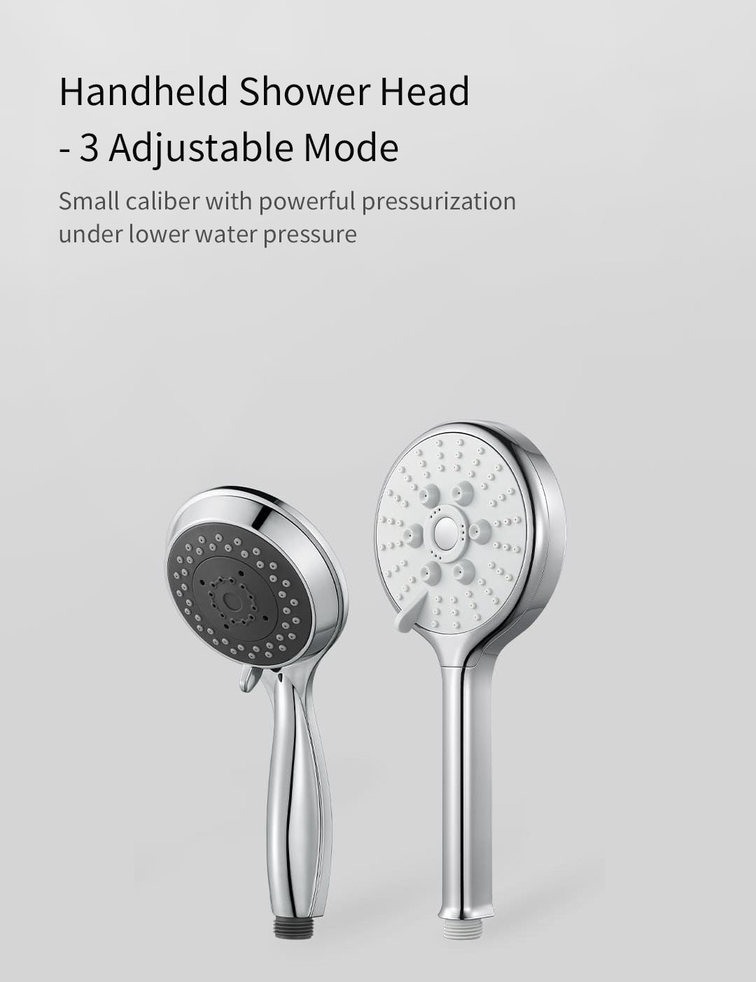 SubmarineHS105BathroomHandheldPressurizedShowerHead3ModeAdjustableSPAMassageRainfallSpraySiliconeWat-1673268-4