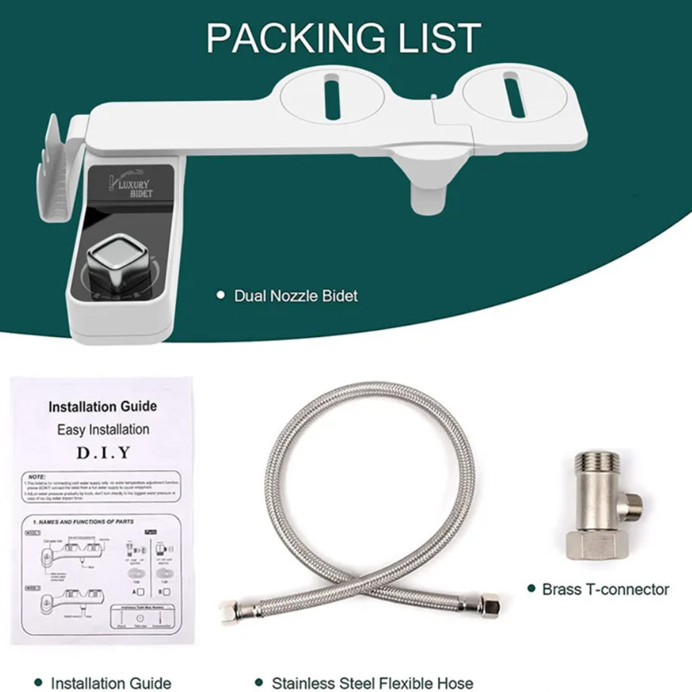 Ultra-SlimSeatAttachmentAdjustableWaterPressureButtBidetToiletWithMobilePhoneStorageRackDoubleNozzle-2007333-5