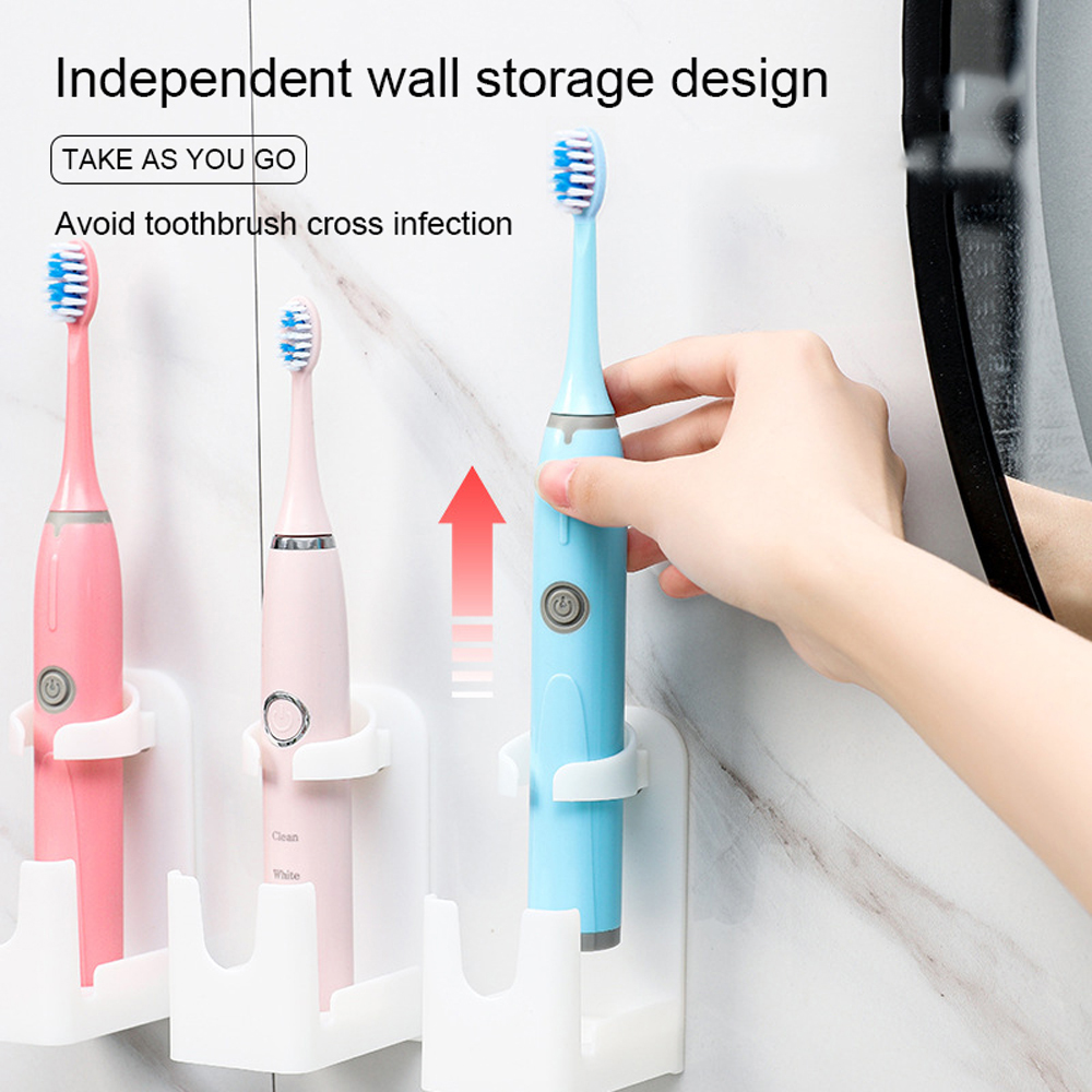 WallMountedUniversalElectricToothbrushHolderRackToothBrushOrganizerHangableWaterCupStanderBathroomAc-1763644-2