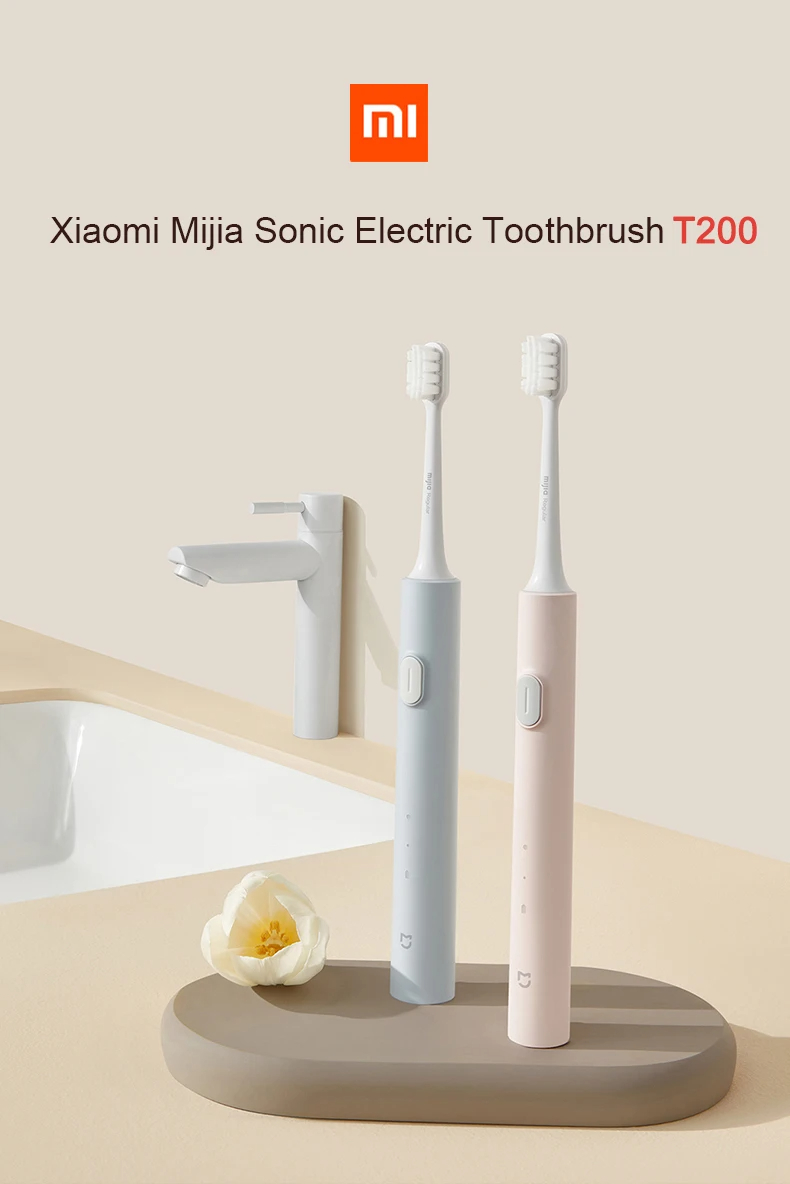 XiaomiMijiaT200T200CSonicElectricToothbrushIPX7Waterproof31000VibrationsperMinutewithDualCleaningMod-2015204-1