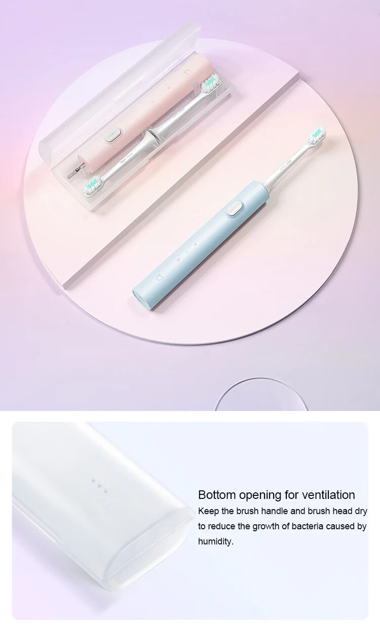 XiaomiMijiaT200T200CSonicElectricToothbrushIPX7Waterproof31000VibrationsperMinutewithDualCleaningMod-2015204-13