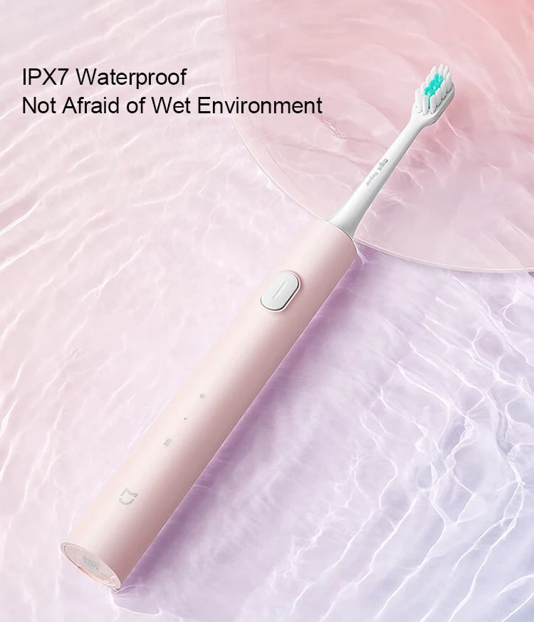 XiaomiMijiaT200T200CSonicElectricToothbrushIPX7Waterproof31000VibrationsperMinutewithDualCleaningMod-2015204-19