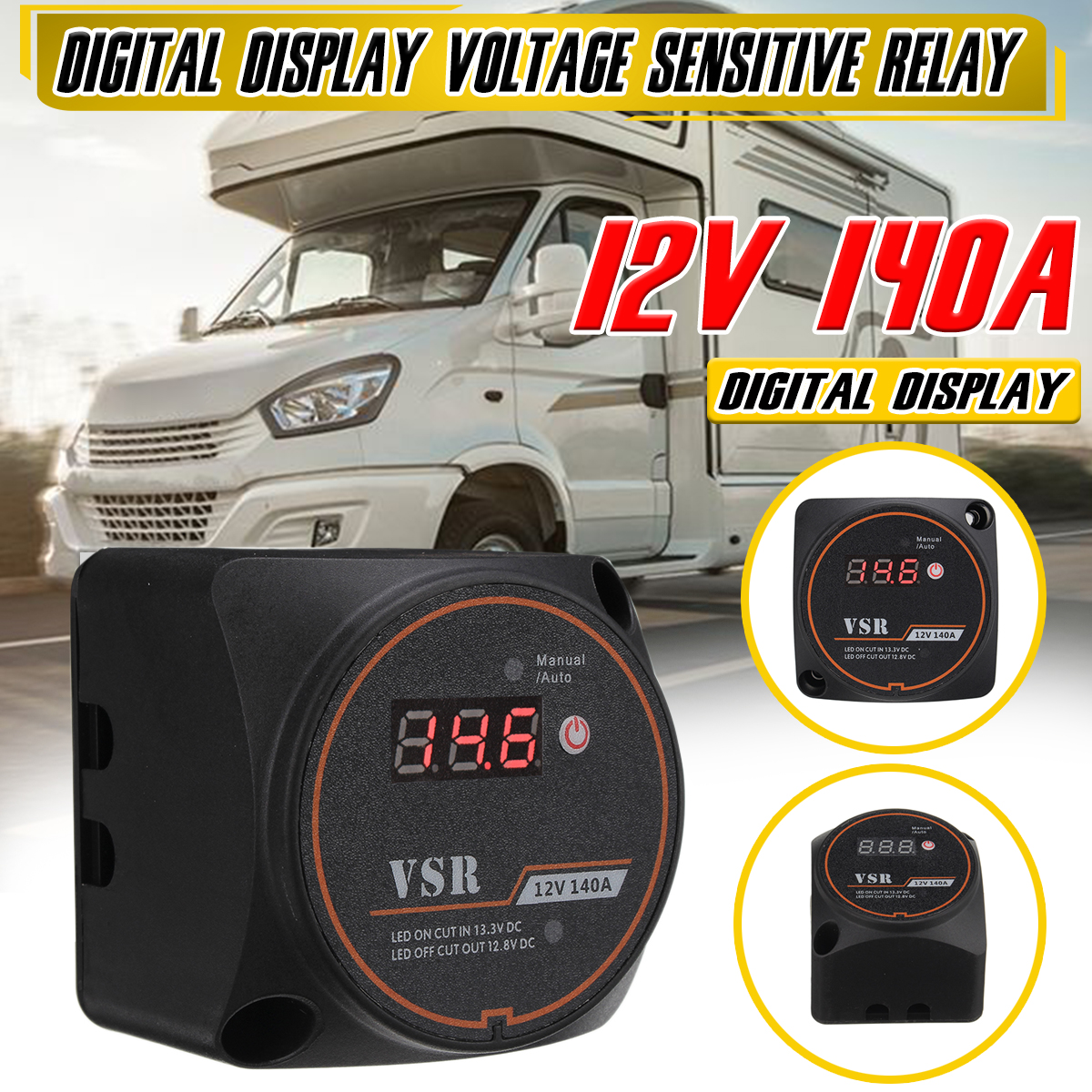 12V140AAutomotiveDualBatteryDigitalDisplayIsolatorRelayProtectionVoltageSplitChargeRelay-1867746-1