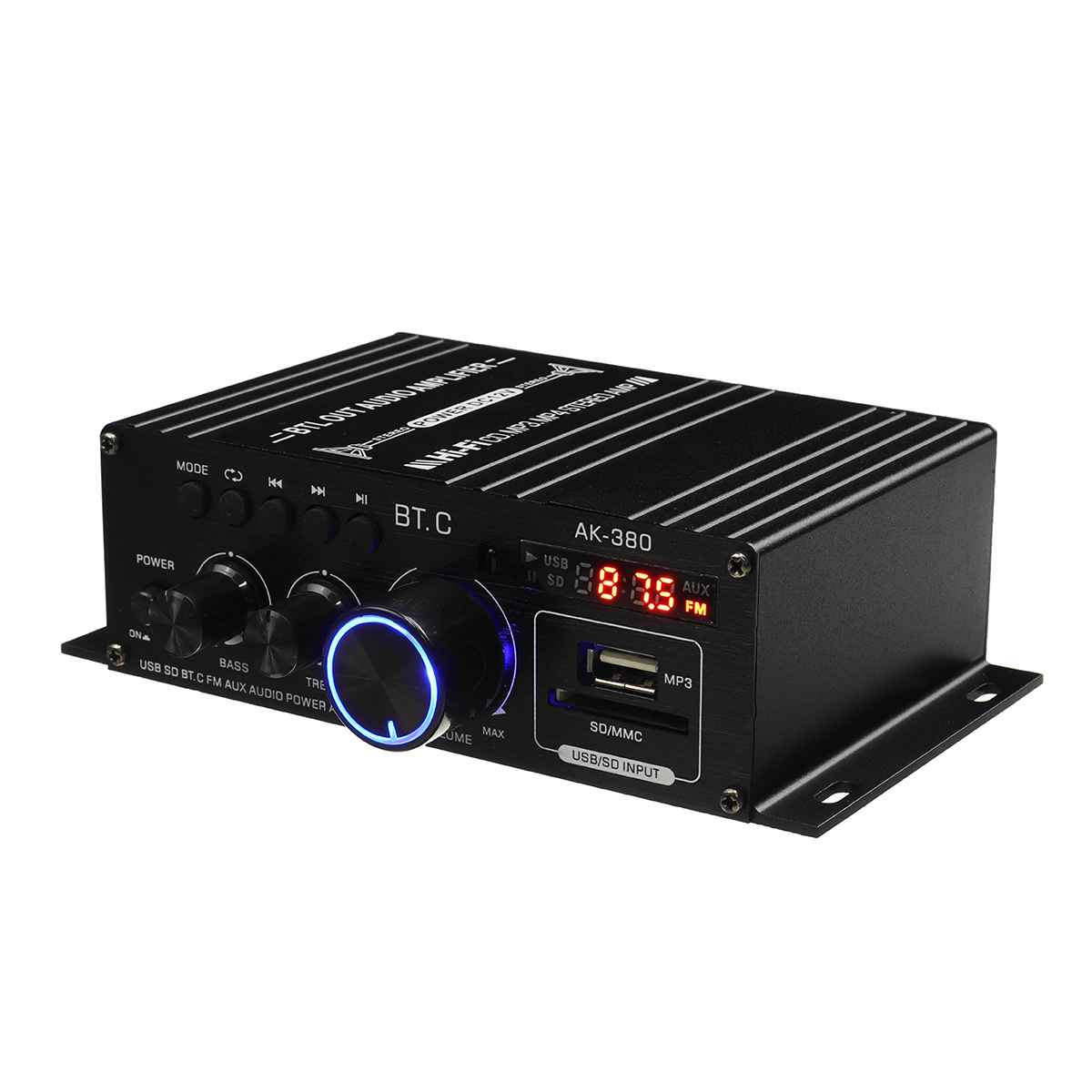 12V40W40WAk380bluetoothCarHome12V220VPowerAmplifierHiFiAudioStereoAmp-1819771-6