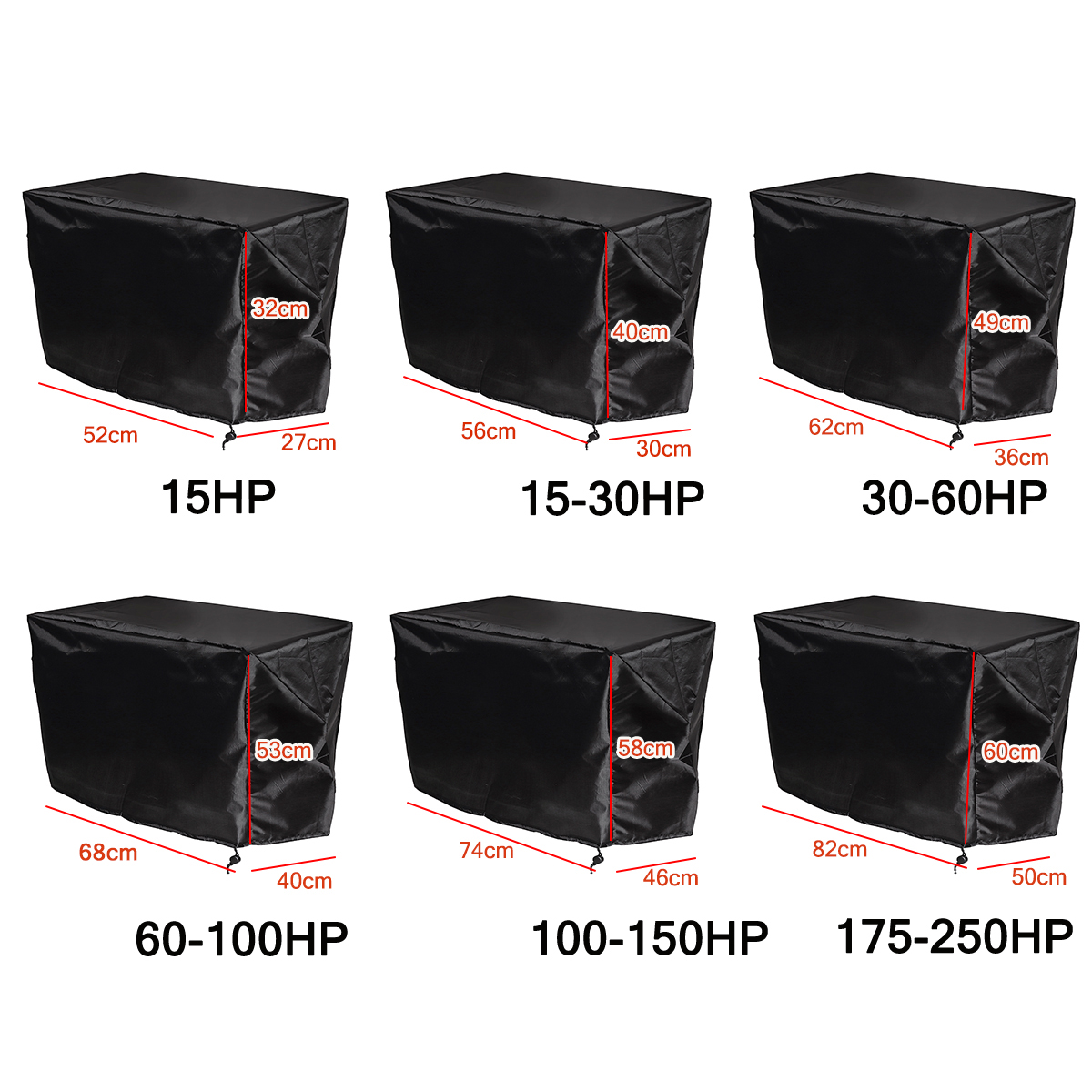 210DOxfordBoatFullOutboardMotorEngineCover15HP15-30HP30-60HP60-100HP100-150HP175-250HPWaterproofBlac-1824508-2