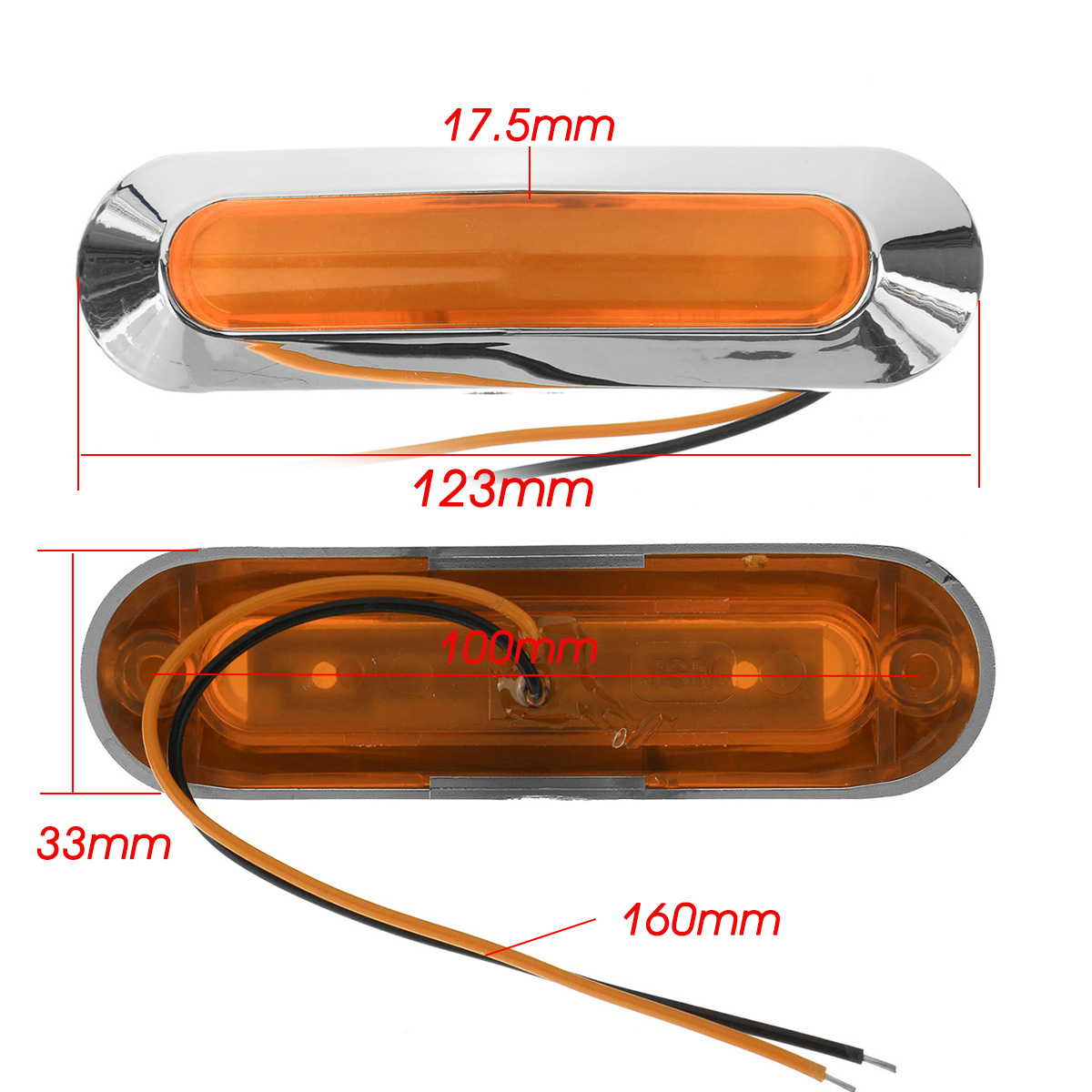 2PCS12-24V6LEDSideMarkerLightPositionLampForCarTruckTrailerLorryBoats-1799375-2