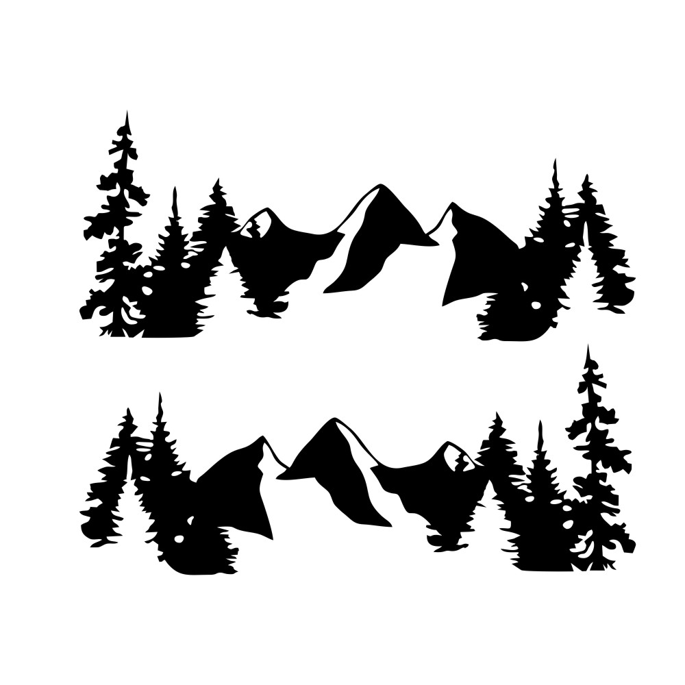 2pcsSnowMountainSidyBodyDecalVinylStickerForOffRoadCamperVanMotorhomeBoatYachtCarUniversal-1764139-3