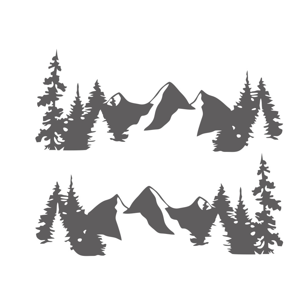 2pcsSnowMountainSidyBodyDecalVinylStickerForOffRoadCamperVanMotorhomeBoatYachtCarUniversal-1764139-4